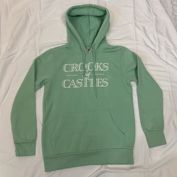 Crooks & Castles Tops - Crooks & Castles Pullover Hoodie Mint Green Women’s Small Sweatshirt Sweater